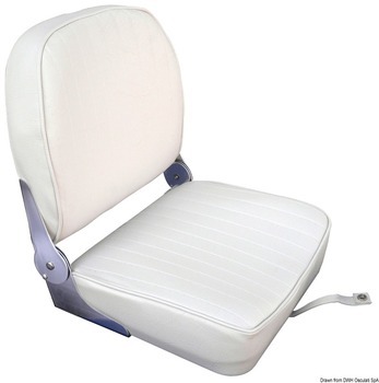 Foto - SEAT WITH FOLDABLE BACK, WHITE