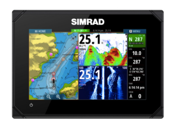 Foto - SIMRAD NS GO7 XSE, CHIRP MID/HIGH/455/800 + TOTALSCAN™