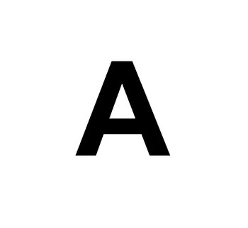 Foto - SELF-ADHESIVE LETTER, 20 cm, Letter A